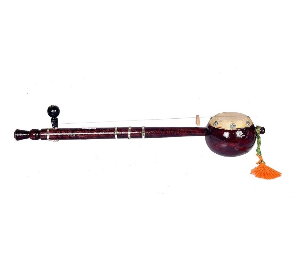 TreegoArt Single String Indian Folk Musical Instrument Handmade Fine Crafted Wooden Iktara For Home Showpiece And Playing Music - 22 Inches Length коричневый