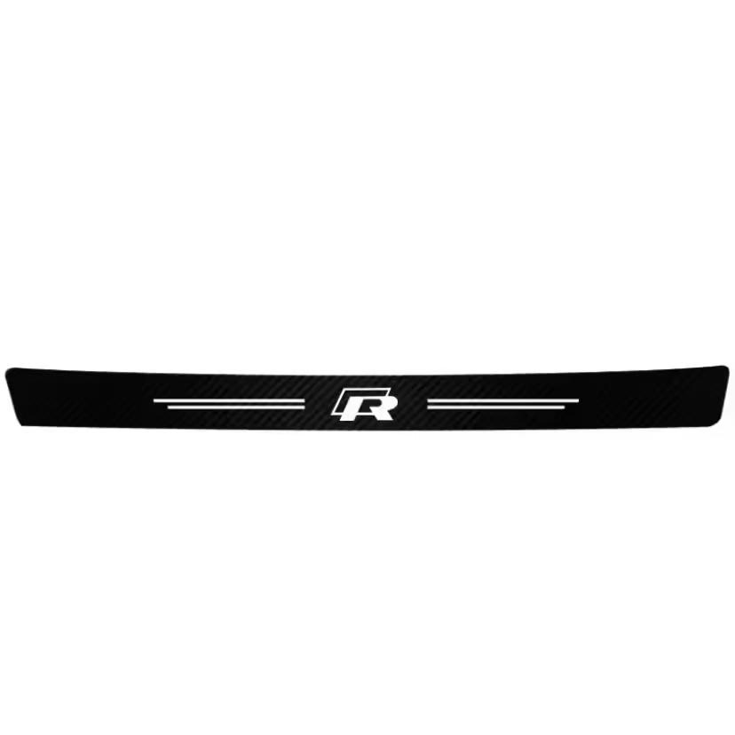 Auto Door Sill Carbon Fiber Car Sticker Protector Strip Waterproof Protect Film For VW GTI Polo Golf GTI Passat Tiguan Hub Cap