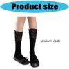 Elegant Scalloped Edge Crew Socks Comfortable Airy Component Unisex Daily Wear Multifunction Styling Option