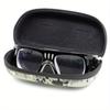 Camouflage Glasses Case Outdoor Sports Zipper Box Thickened Anti-stress Sunglasses Case Portable Glasses Storage Box