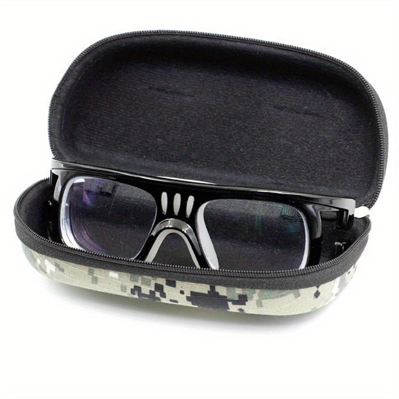 Camouflage Glasses Case Outdoor Sports Zipper Box Thickened Anti-stress Sunglasses Case Portable Glasses Storage Box