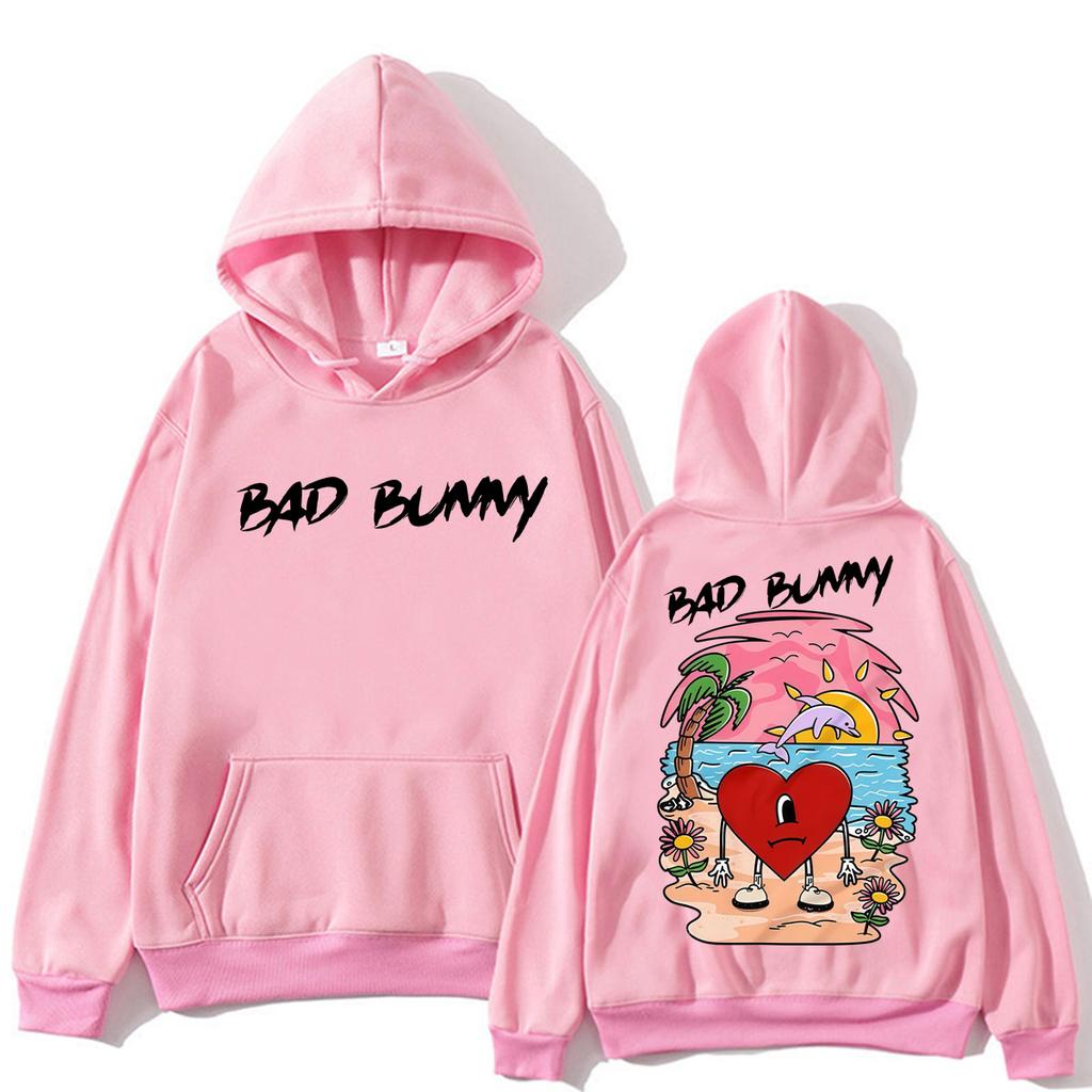 Rapper Bad Bunny Un Verano Sin Ti Album Hoodie Men Women Fashion Aesthetic Sweatshirt Loose Fleece Casual Pullover