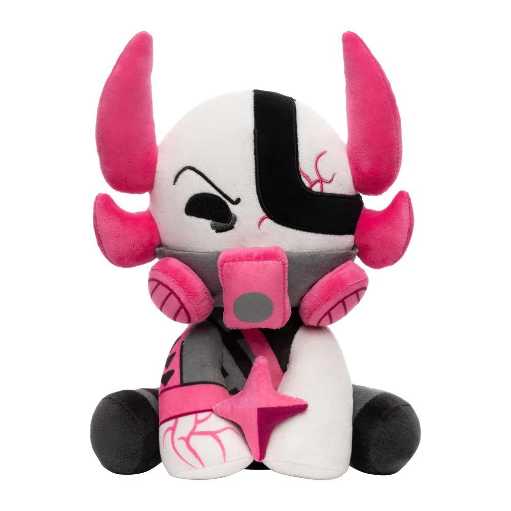 25CM Phighting Pink Bull Doll Ninja Bull Simulation Plush Doll Suitable for Fans To Collect Home Decoration