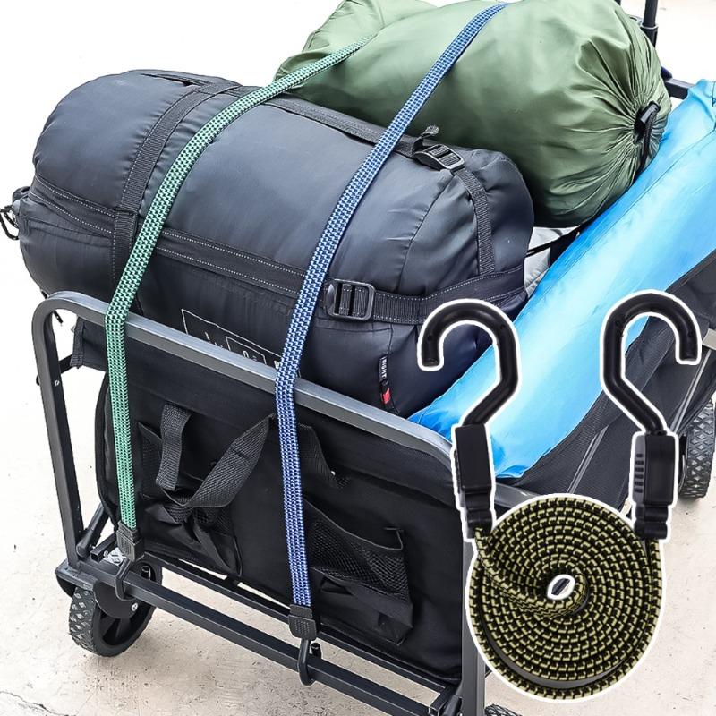 Bungee Cords Heavy Duty Luggage Bungee Straps with Hooks Antislip Flat Elasticity Rope Elastic Bungees Cords for Cargo Luggage