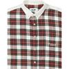 Palace SS23 Spring Collection Plaid Contrast Collar Long Sleeve Shirt Unisex Tops Off-White PLC23006