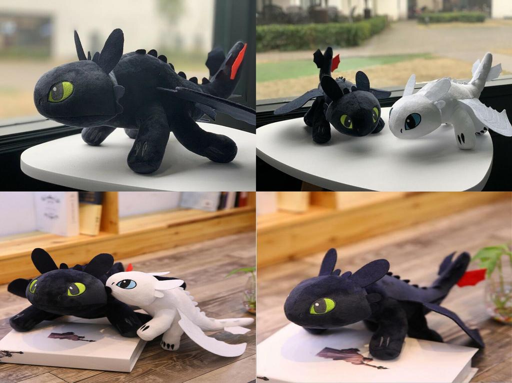 How To Train Your Dragon Toothless Night Fury Soft Plush Toy 20cm 25cm 35cm 45cm 65cm Educational Gift For Kids