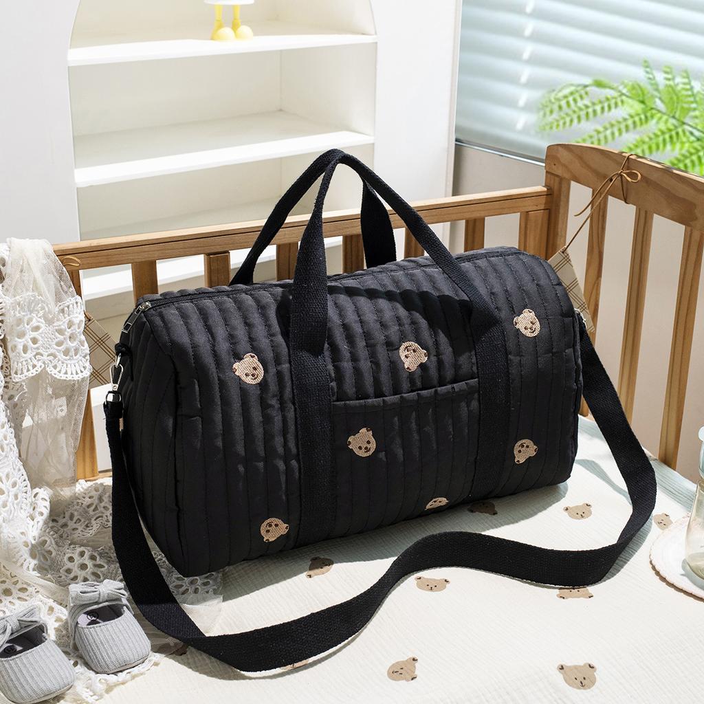 Embroidered Mommy Bag Maternity Travel Tote Baby Items Organizer Large Capacity Baby Diaper Bag Women Crossbody Bags