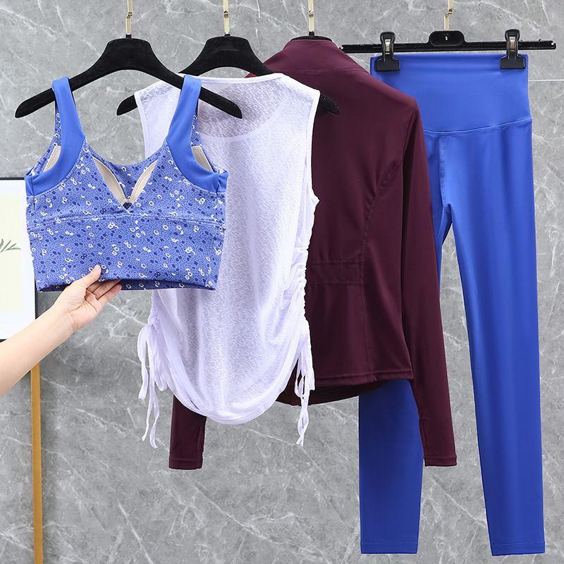 Export High Strength Beauty Back Exercise Underwear Women's Bubble Wrap Running Gathering Vest Tops Workout Bra Yoga Suit