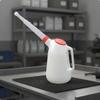 Plastic Oil Can With Lid 2L Graduated Fluid Jug Lightweight for Auto Repair Shop