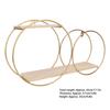 Wall Hanging Storage Shelf Metal Round Decorative Wall Mount Floating Organizer for Bathroom