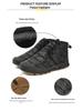 Men's High-Top Camouflage Waterproof Snow Boots - Non-Slip Outdoor Velvet-Lined Casual Cotton Shoes
