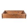 Raised Wooden Bed 120x80x24cm Greenspot - Raised Garden Bed for Herbs, Flowers, Vegetables - Wooden Garden Box, Impregnated - Timber Palisander