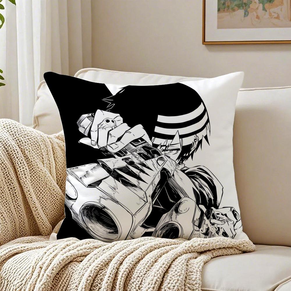 

anime supernatural SSoul EEater Cushion Cover Pillowcase Antidustmite living Room Sofa Decor Cushion Room 30X30cm