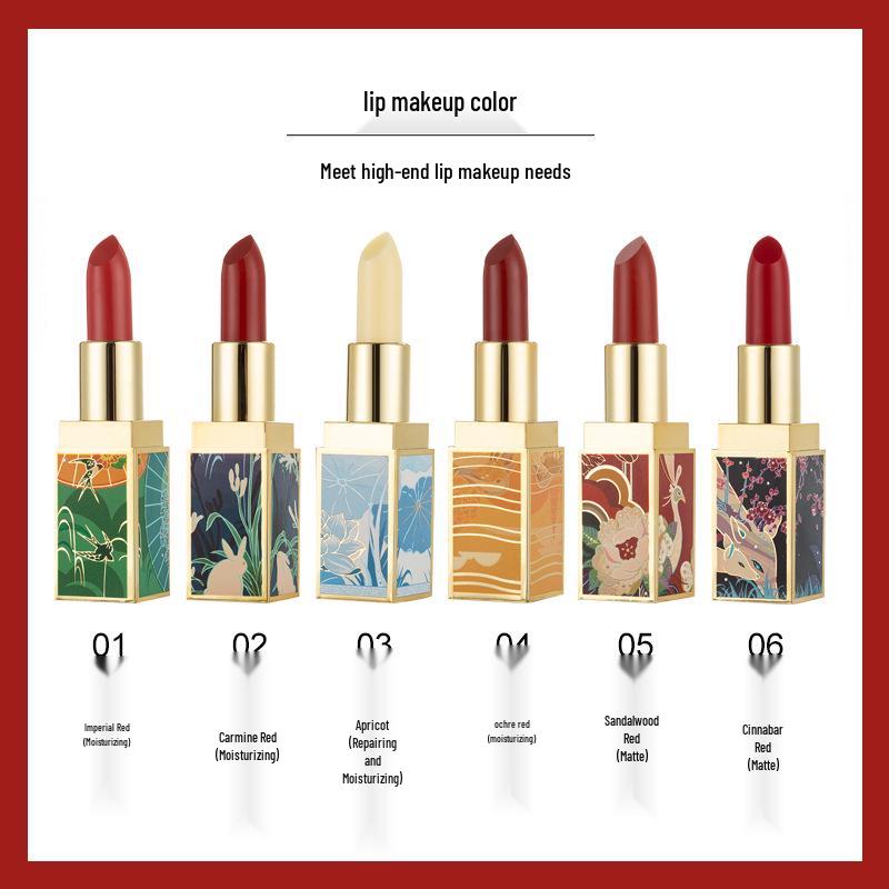 AVierll Moisturizing Matte Velvet Lipstick - Chinese Style, Non-fading, Colorless Balm