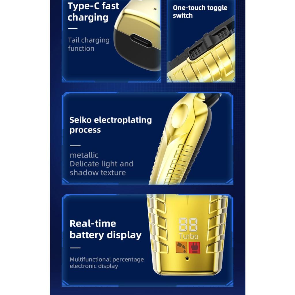Electric Clipper, Men's, Carving Specific, Electric Pusher, Charging Model, Digital Display, Hair Salon, Professional, Electric, Hair Clipper