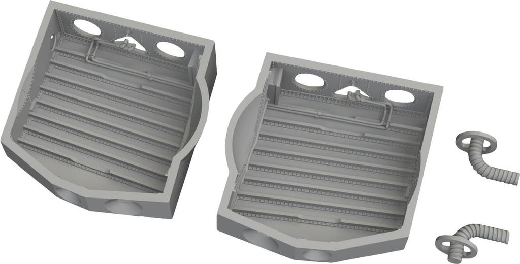 Eduard 1/48 Brassin P-40 Landing Gear Well (for Eduard) Plastic Model Kit Parts EDU6481067 (Airplane)