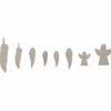 Silicone Mold Angel + Wings, 26x14.5x1cm, 8 Shapes, Box 1pce