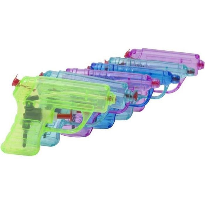 Water Gun - Waterfun - Pack of 6 - Multicolor - Outdoor Use - From 3 Years Old