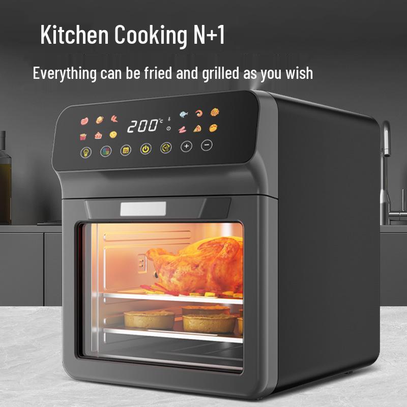 

Smart Touch Large-Capacity Multi-Functional Air Fryer & Oven Black Large Capacity Smart Visual Air Fryer