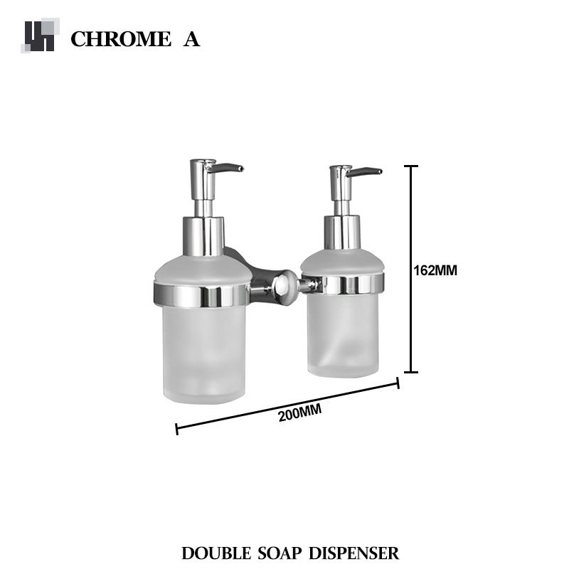 Dozator de săpun montat pe perete, dozatoare de săpun din oțel inoxidabil, detergent de bucătărie, pompă, sticlă, săpun, dozator de perete pentru baie