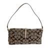 Coach 6348 Accessory Pouch One Shoulder Bag Signature Canvas Handbag Brown Canvas Used