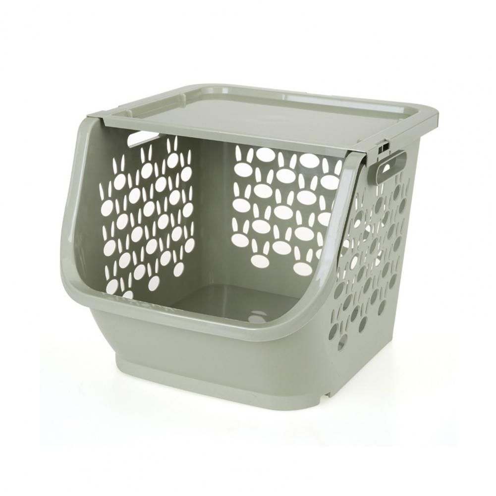 

1 Set Vegetable Basket Practical Wide Application Vegetable Fruit Organizer Basket High Capacity Storage Rack зелёный