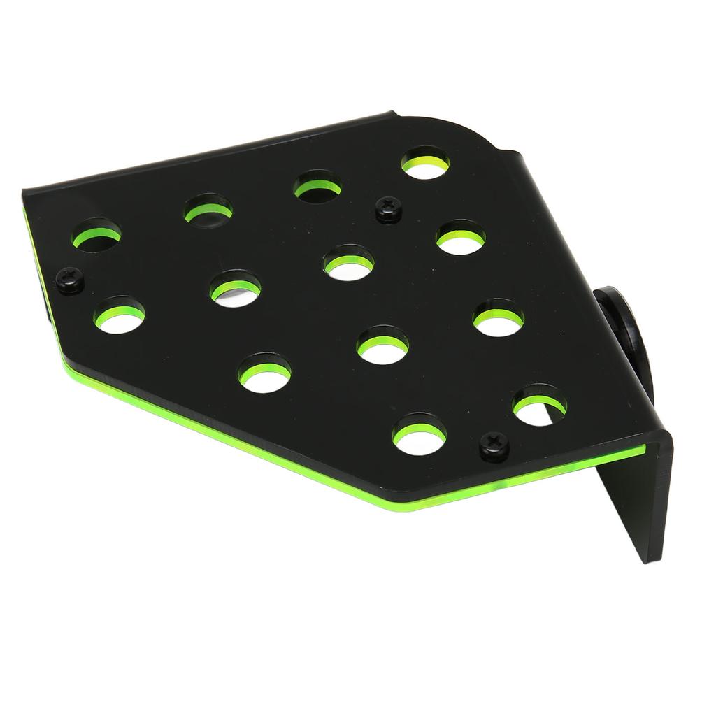 Fluorescent Green Coral Frag Holder 13 Holes Double Layers Acrylic Coral Frag Rack with Magnetic Suction for Fish Tank