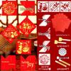 Handmade Fu Character Stencil for DIY New Year Painting - Children's Template Material Pack