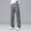 Summer Ultra-thin Lyocell Men's Jeans Drape Soft Fabric Loose Straight Casual Denim Pants Elastic Ice Silk Male Trousers