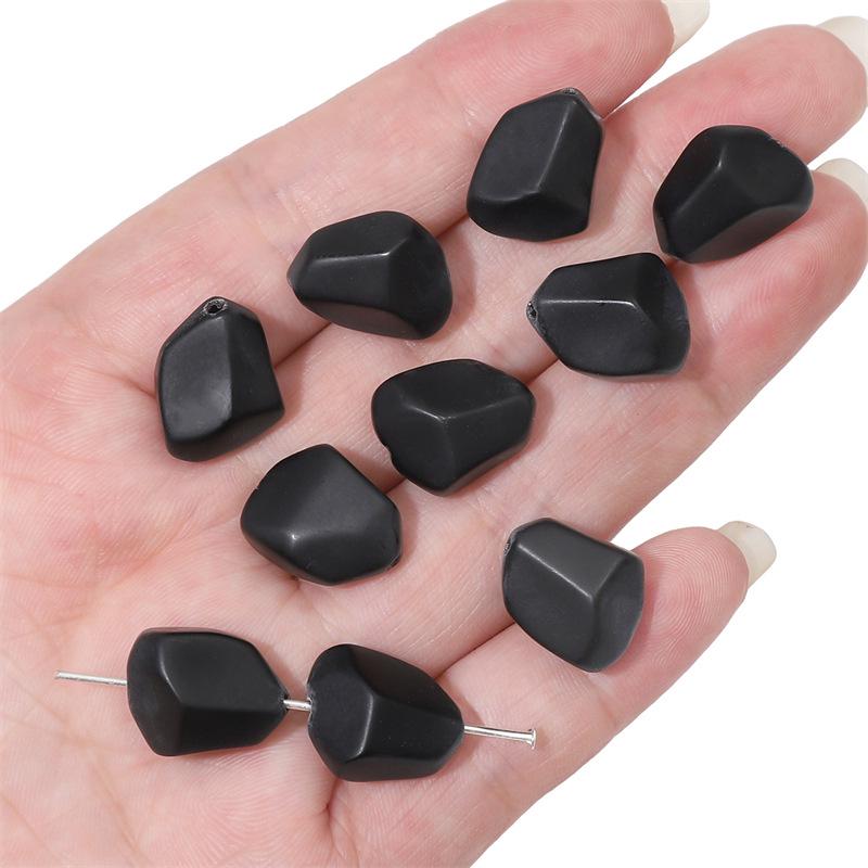 12x15mm Frosted Glass Faceted Beads for DIY Bracelets & Necklaces