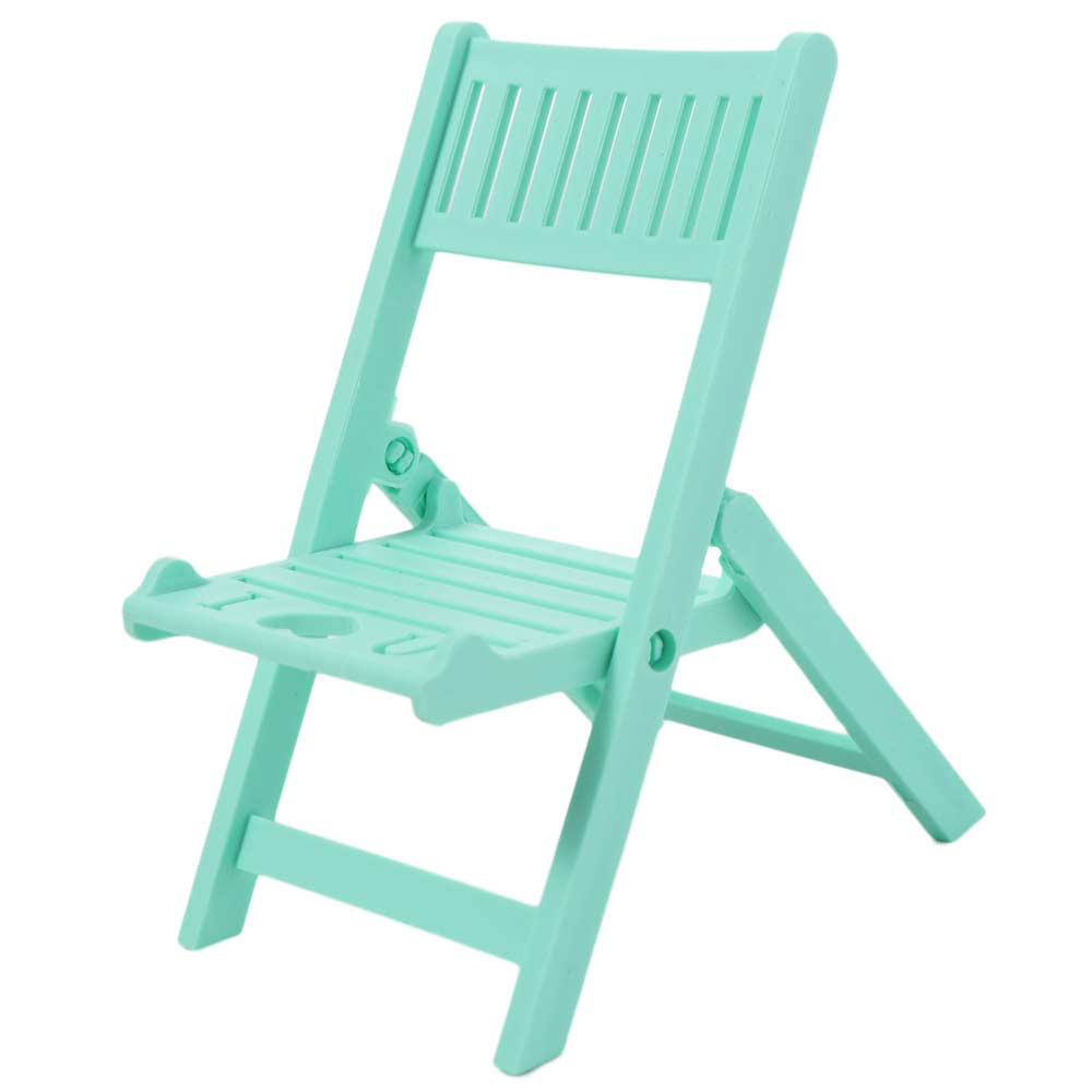 Plastic Cellphone Stand Folding Multi-functional Chair Shape Phone Holer Mini Desk Decor Cell Phone Bracket