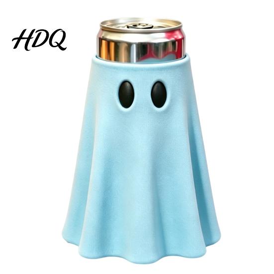Festive Beverage Insulator Halloween Ghost Can Holder Universal Cooler Sleeve Cute Shaped Party Favors Insulated Drink