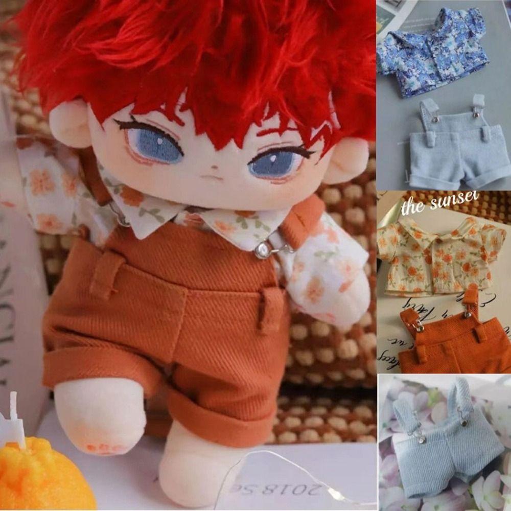 Mini Doll Clothes 2 Colors Clothes Overalls Suit New Idol Doll Outfit  20cm Cotton Doll