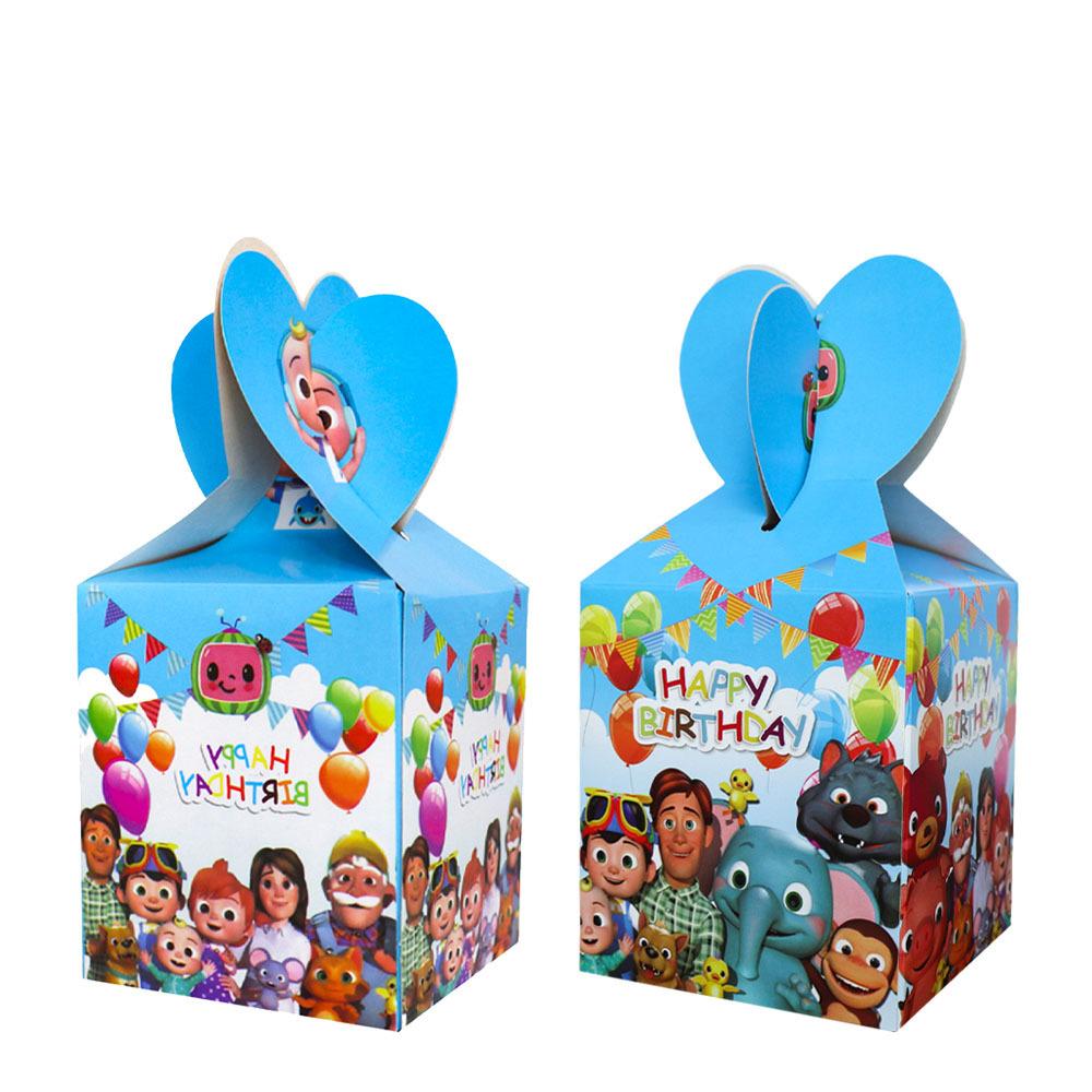 Cocomelon Party Decoration Tableware Set Birthday Party Supplies Favors Gifts Tablecloth Napkins Plates Cups Gift Bags