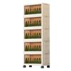 Folding Multi-Layer Plastic Storage Cabinet for Baby Clothes and Toys