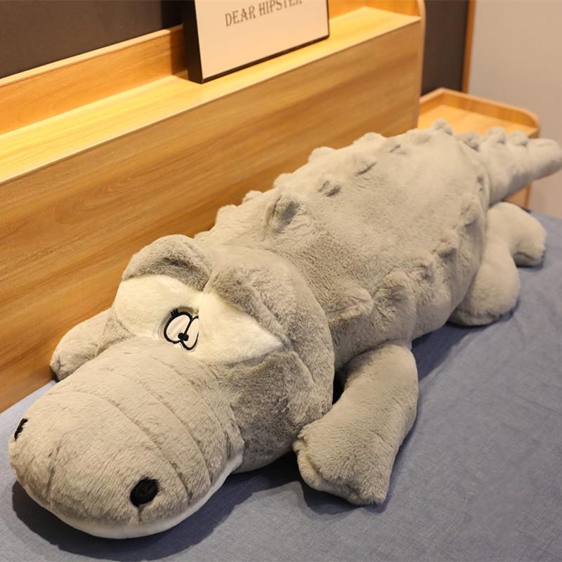 Grande Coccodrillo Sezione Sdraiata Cuscino Peluche Tappetino Coccodrillo Peluche Animale Morbido Ripieno Giocattolo Bambole Peluche Cartoon Regalo Bambini Ragazza