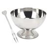 Dessert Bowls Stainless Steel Milkshake Cup ShortFooted Medium Snack Dish for Ice Cream Fruit