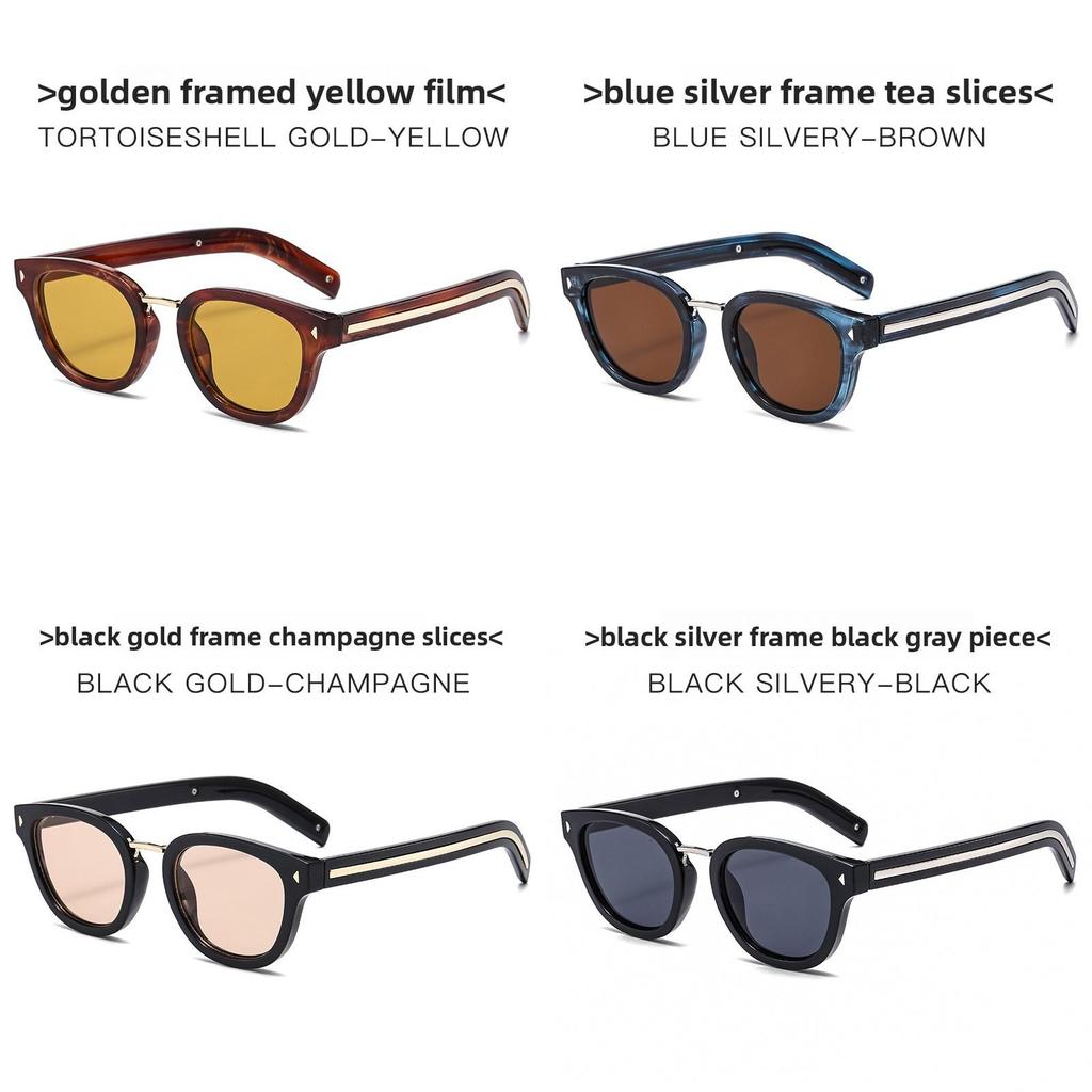 Retro Oval Sunglasses With Lenses And Frame For Outdoor Sports Fashion