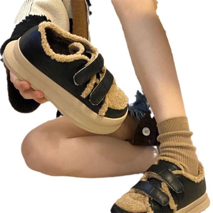 Mao Mao Shoes Women's New Women's Winter Velcro Thick-soled Plush Warm Cotton Shoes