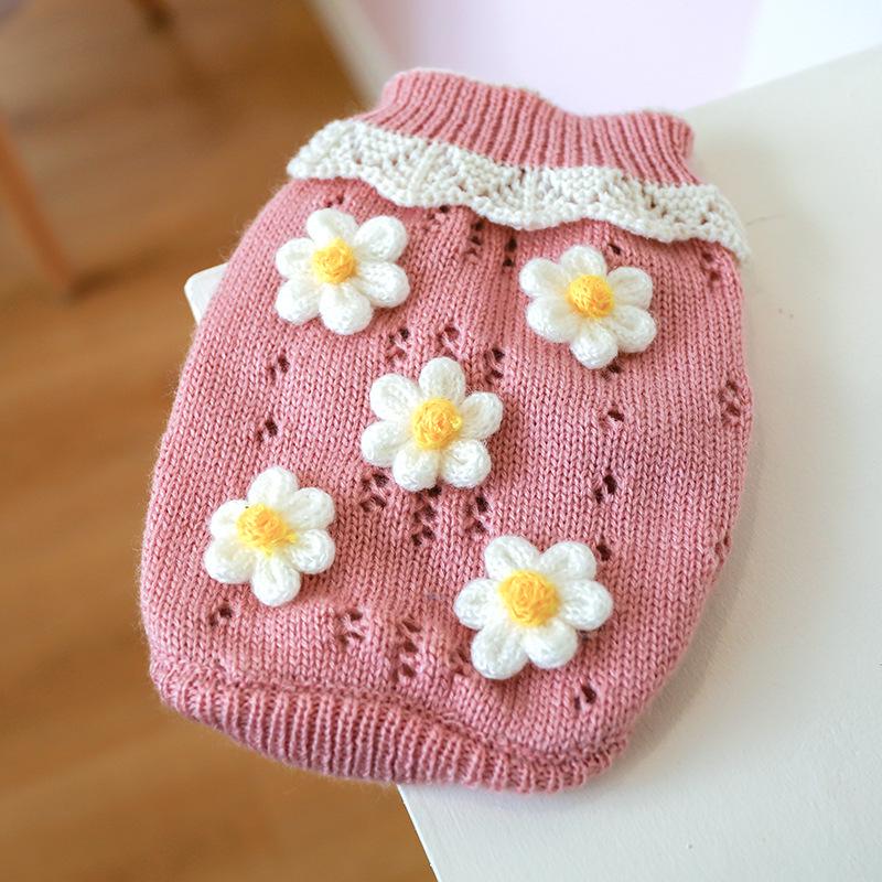 Cozy Autumn/Winter Floral Sweater for Pets