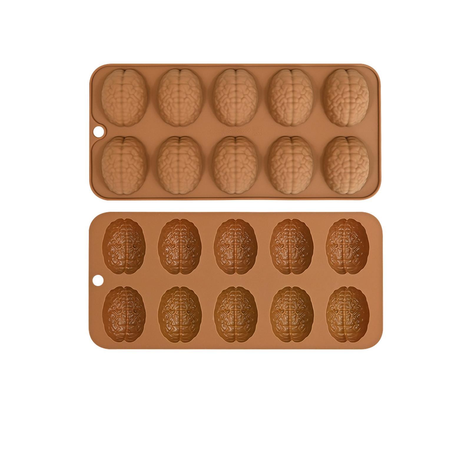 

2 шт. Силиконовые формы для мозга, формы для мастики, муссов, тортов, для приготовления выпечки, шоколадные формы, инструмент для выпечки и украшения, антипригарные