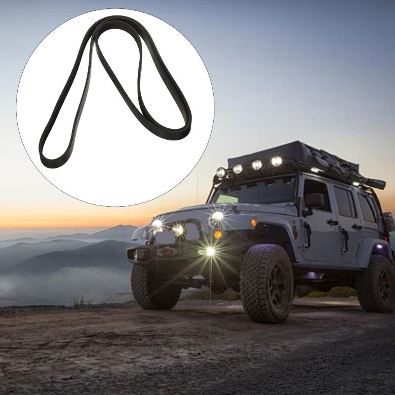 Rubber Engine Serpentine Drive Belt Stable 53032857AB Suitable for 3.8L 2007-2011 Smooth Operations Car Auto Accessories