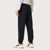 Li Ning Sports Trend Series Loose Solid Color Comfortable Cuffed Knitted Sweatpants Men Bottoms Black AKLU581-2