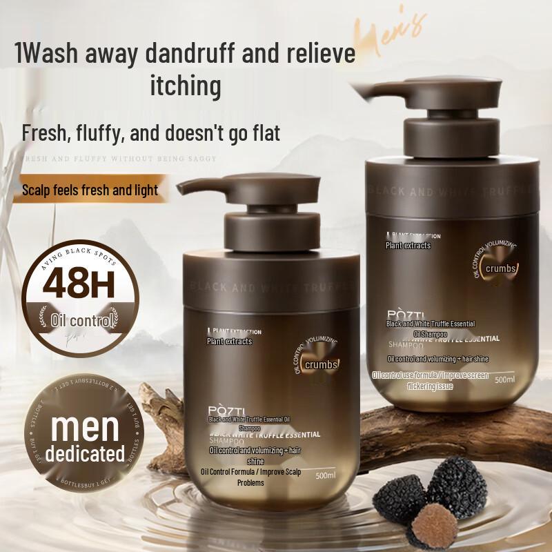 Pozi Tinglan Black & White Truffle Men s Anti-Dandruff & Oil Control Shampoo