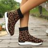 Fashion 2025 Women Knitted Ankle Boots New Autumn Round Head Elastic Fashion Sock Boot Women Platform Comfortable Luxury Shoes for Women