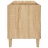 Record Cabinet in Sonoma Oak Finish 33.3 x 15 x 18.9 in (84.5 x 38 x 48 cm) Engineered Wood
