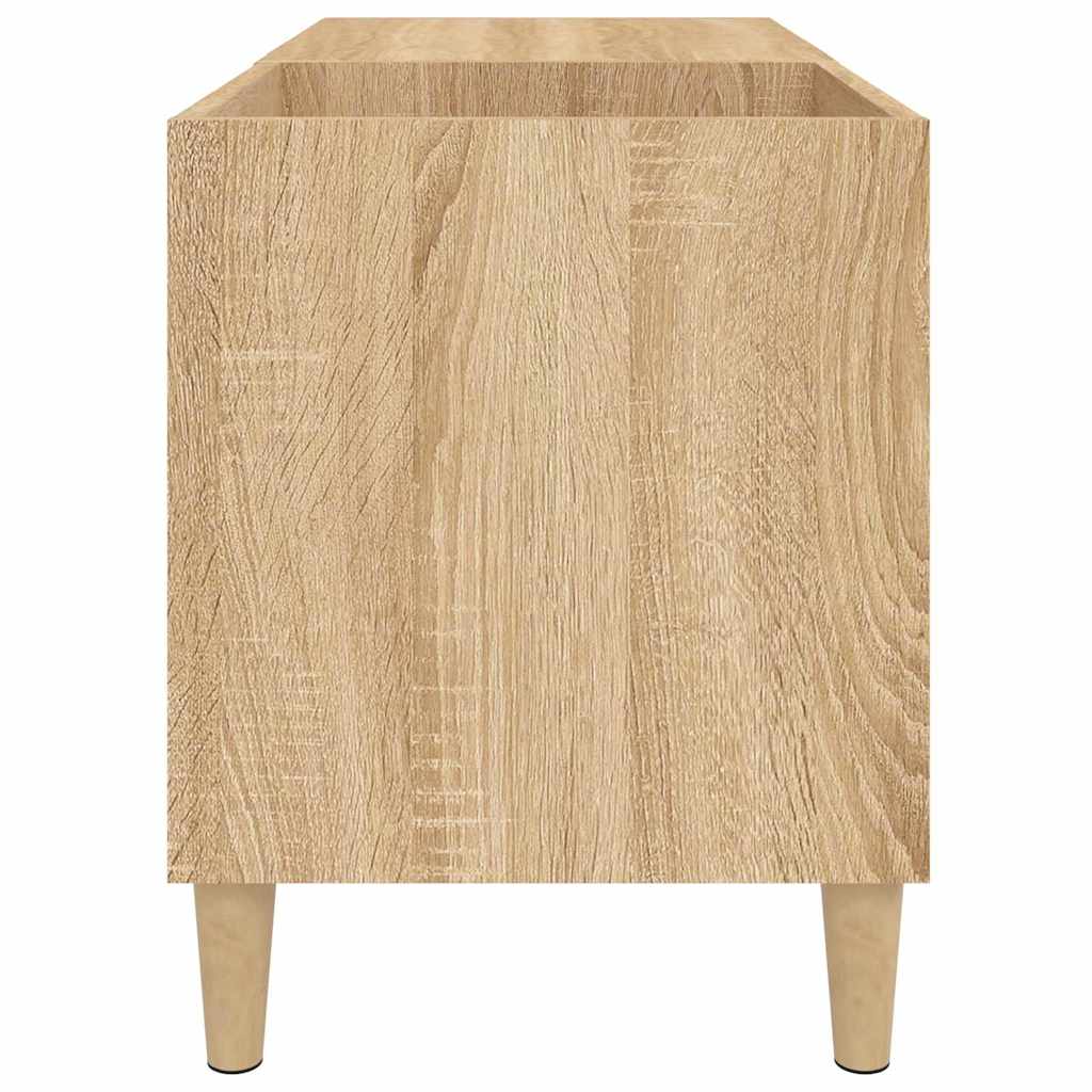 Record Cabinet in Sonoma Oak Finish 33.3 x 15 x 18.9 in (84.5 x 38 x 48 cm) Engineered Wood