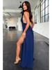 Di Yun Women's Deep V Halter Long Skirt Dress, Spring/Summer 2026 Collection