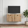 Wall Mounted TV Cabinet 59.5 x 31 x 30 cm Artisan Oak