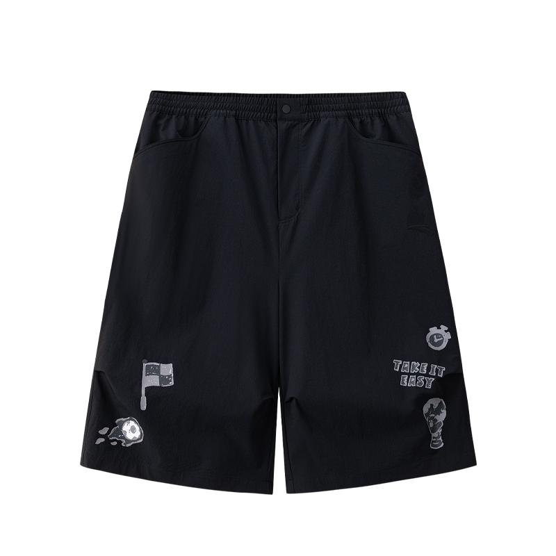 

Anta Casual Loose Fit Mid Waist Zipper Shorts Unisex shorts 172628510-2 L